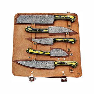 Damascus Chef Knives Set/Kitchen 5 Pcs Set SS17306